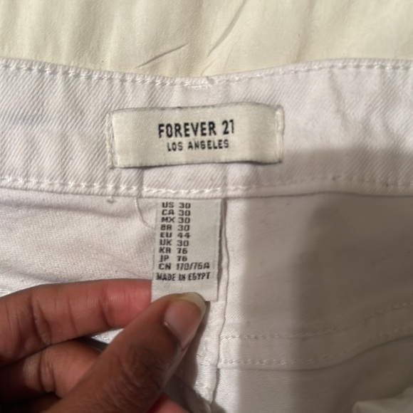 Forever 21 white sculpted high waisted size 30 - Picture 6 of 6
